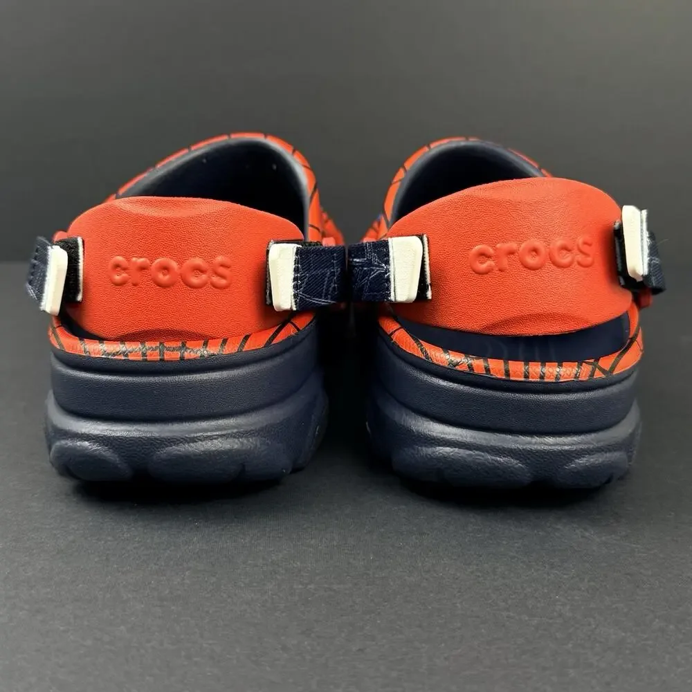 Crocs Spider-Man All-Terrain Classic Clogs Kids J4 Red Blue New No Box Marvel